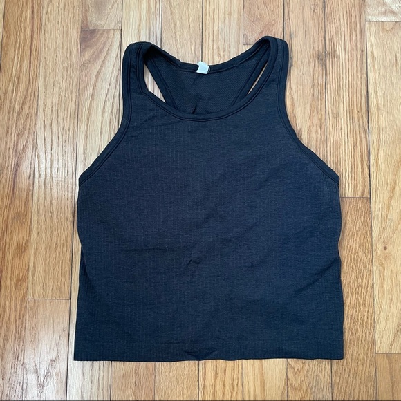 Lululemon Ebb To Street Racerback Crop Tank Black Size 8 - Picture 6 of 8